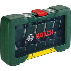 Комплект фрезери Bosch, 12 части, Ф8мм опашка
