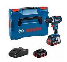 Акумулаторен винтоверт Bosch GSR 18V-90 C PROFESSIONAL, с 2 x 4,0 Ah литиево-йонна акумулаторна батерия и бързозарядно устройство